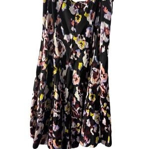 Meena Floral Black Women's Skirt sz 20